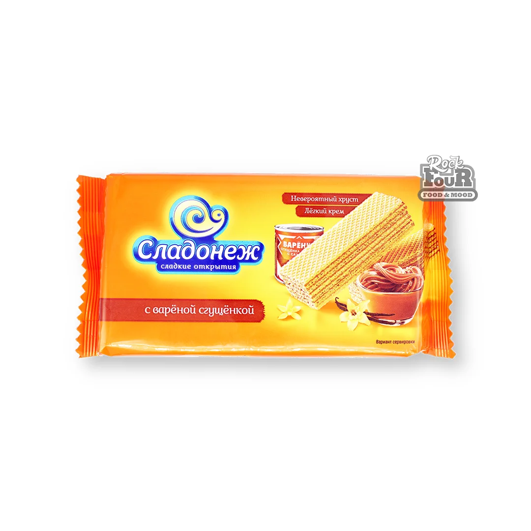 Вафли «Сладонеж» с вареной сгущенкой 170г